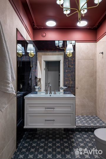 Тумба под раковину в классическом стиле на заказ