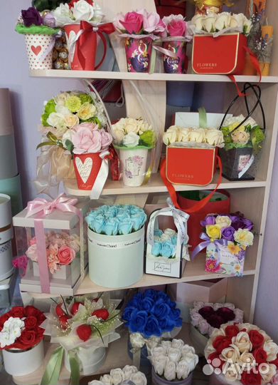 Цветы из мыла в наличии