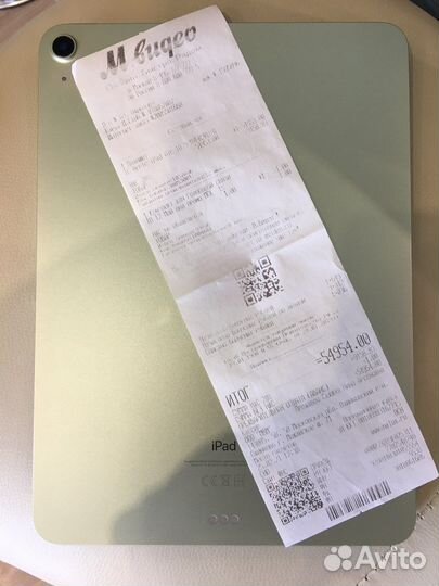 iPad Air 4 2020 64Gb Green с чеком мвидео
