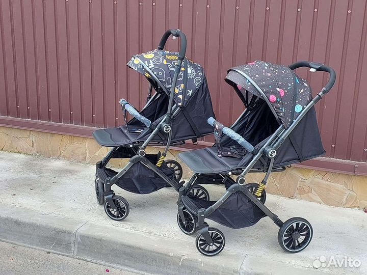 Коляска с перекидной ручкой Новая (цветные)