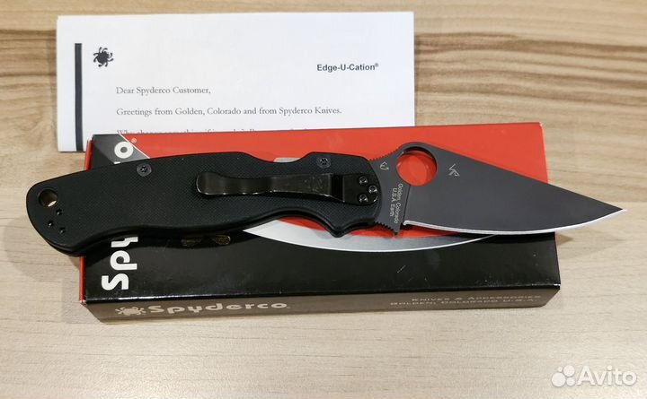 Нож складной Spyderco Paramilitary 2 Black