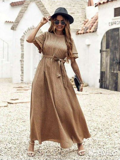 Летнее длинное платье