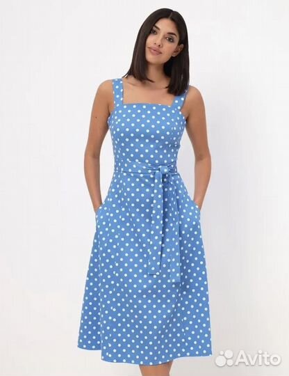 Сарафан в горошек