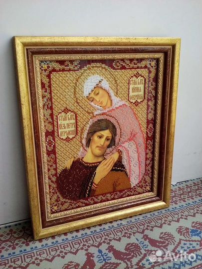 Икона вышитая бисером