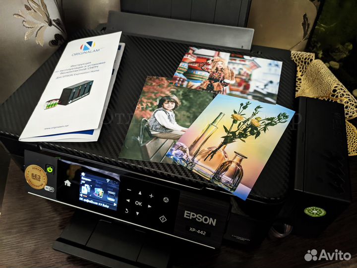 Epson XP-442 с снпч и чернилами