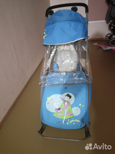 Детские санки коляска бу