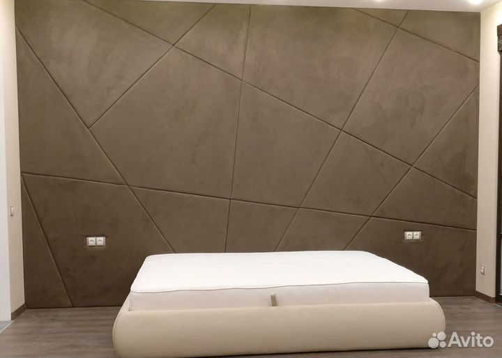 Мягкие стеновые панели кровати изголовья