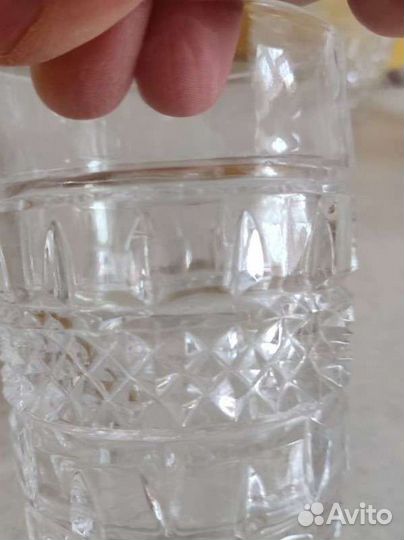 Хрустальные стаканы для виски. Богемия