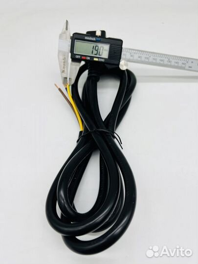 Кабель с рoзеткой C19, 2 метра, 3х2,5 мм