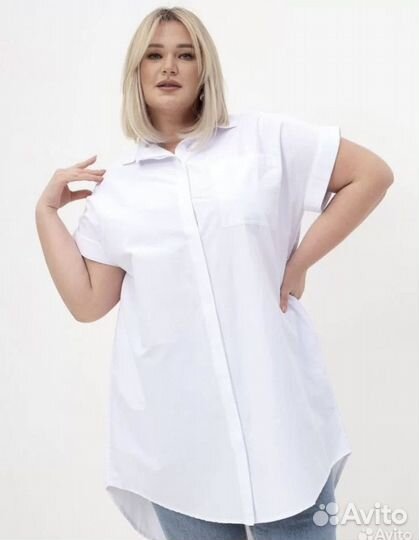 Рубашка женская больших размеров plus size