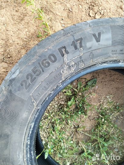 Continental ContiPremierContact 225/60 R17 и 225/60 R17 24