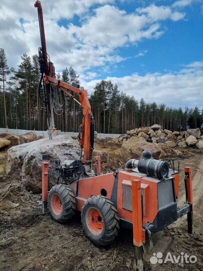 Разрушение гранитных валунов