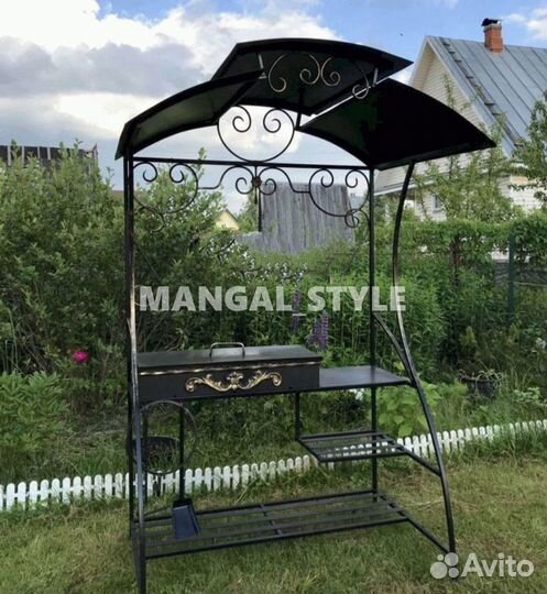 Мангал с крышей