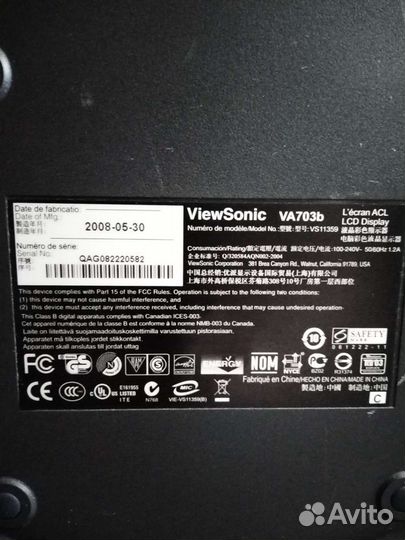 Монитор Viewsonic 24