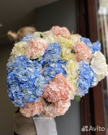 Букет из гортензий, гортензия, букеты