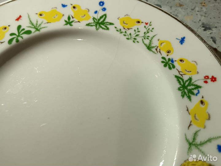 Тарелка детская лфз курочка и цыплята