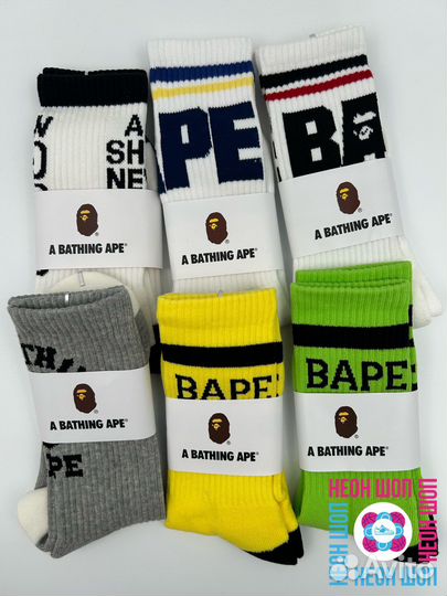 Носки bape A Bathing Ape высокие