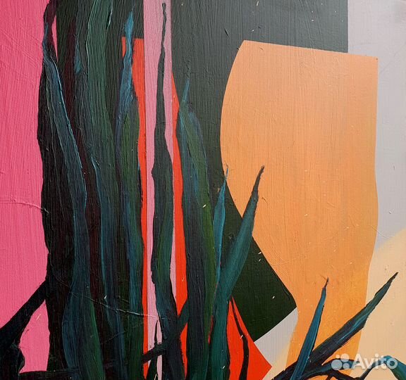 Картина абстракция холст масло акрил