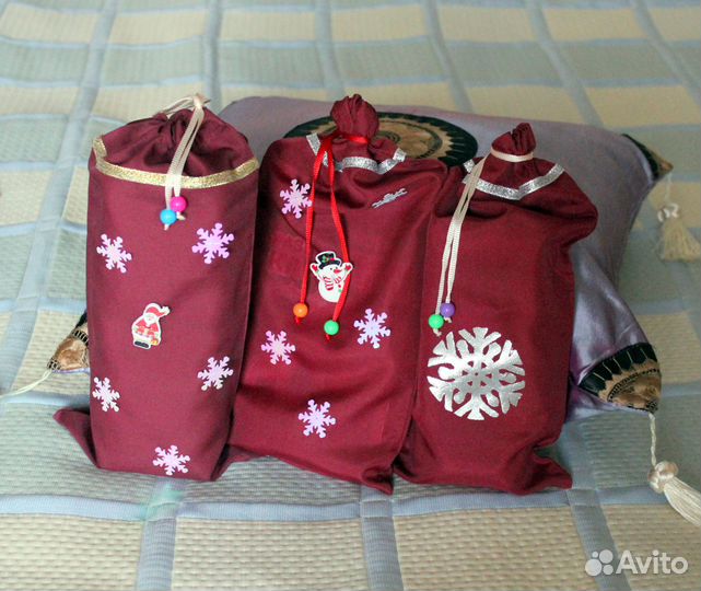 Мешочки для подарков новогодние