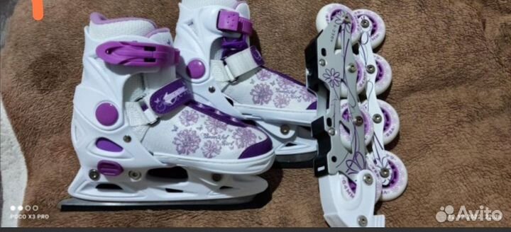 Коньки-ролики раздвижные