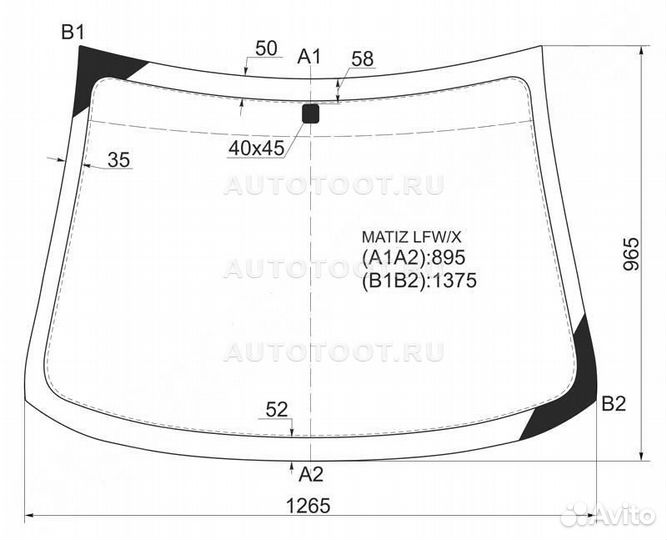 Лобовое стекло daewoo matiz