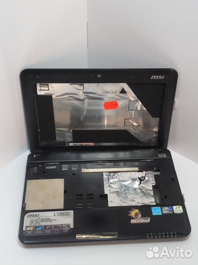 Нетбук MSI L1350D в сборе (неисправен)