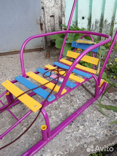 Детские санки с колесами