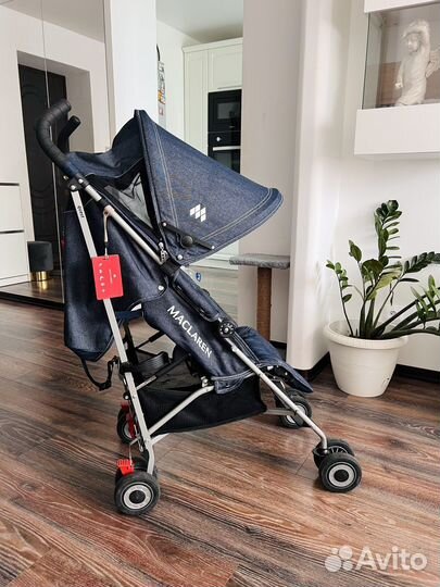 Коляска-трость maclaren quest sport denim indigo