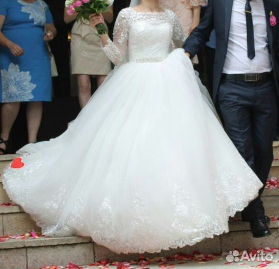 Свадебное платье 42 44 пышное