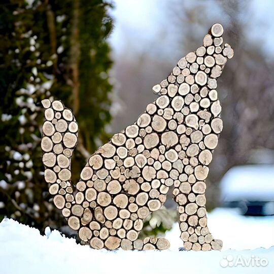 Панно из можжевельника