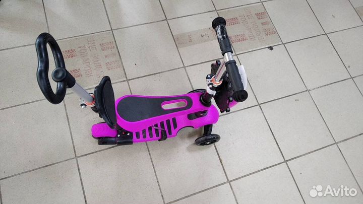 Самокат 5 в 1 Божья коровка 3 цвета