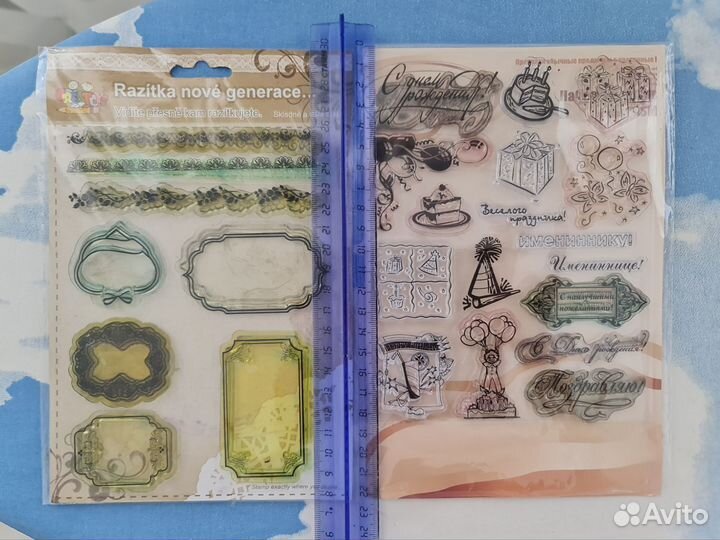 Силиконовые штампы для скрапбукинга