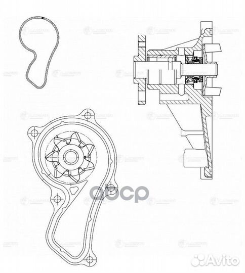 LWP 2321 помпа Honda Accord/CR-V 2.0i 07 LWP2