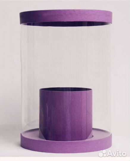 Коробка аквариум и круглая коробка под заказ