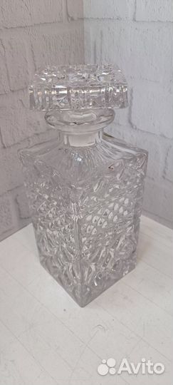 Штоф чешский Богемский хрусталь