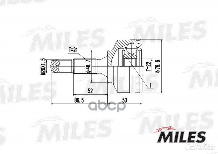 Шрус наружный peugeot 206 1.1-1.6 98- (GKN 3034