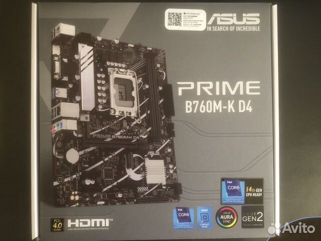 Материнская плата Asus prime b760m k d4