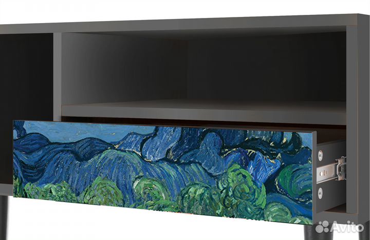 Тв-тумба T3 - Антрацит - The Oil Trees