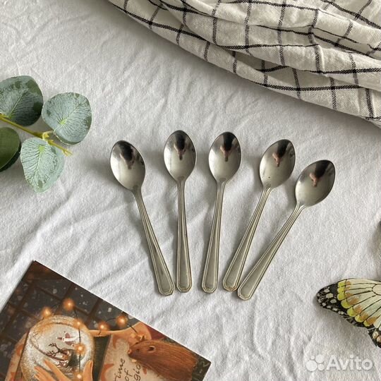 Кофейные мельхиоровые ложки набор СССР