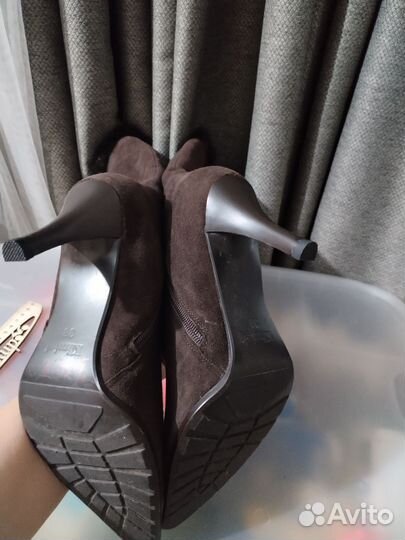 Зимние женские сапоги 38 натуральная замша