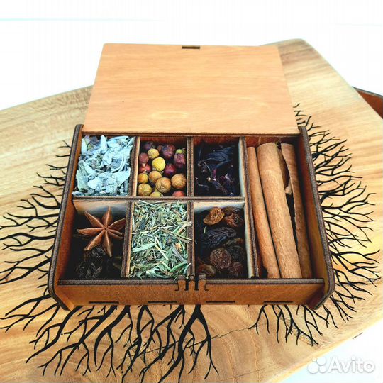 Глинтвейн в деревянной коробочке опт