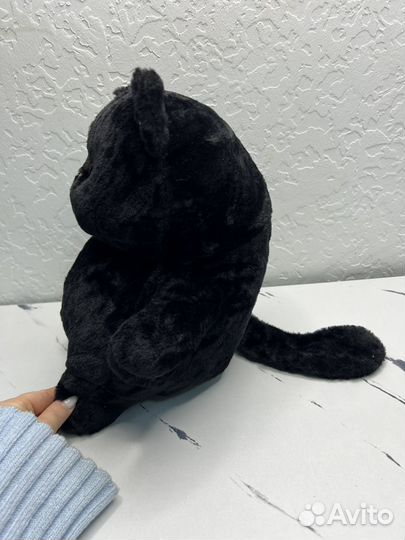 Мягкая игрушка чёрный кот