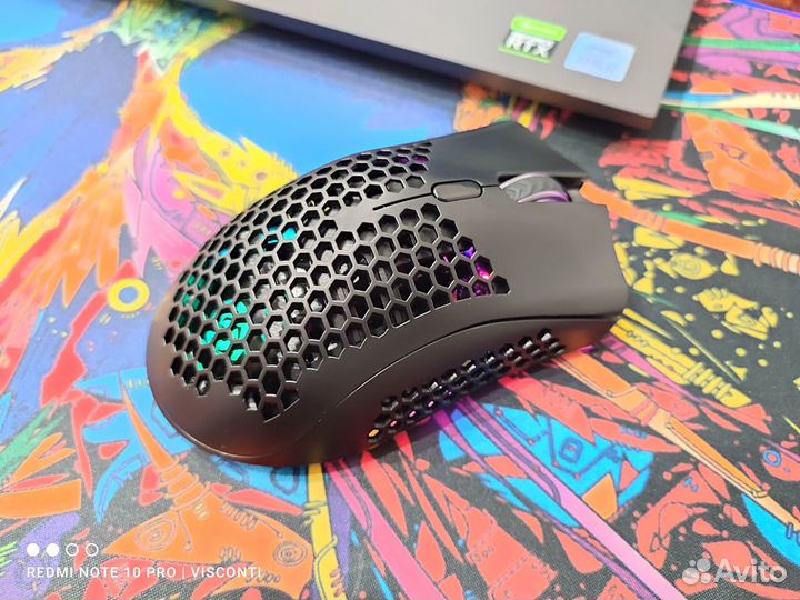 Беспроводная геймерская мышь с RGB подсветкой