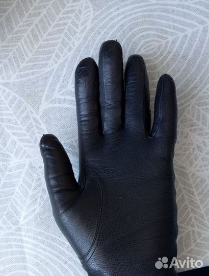 Перчатки женские кожаные 7