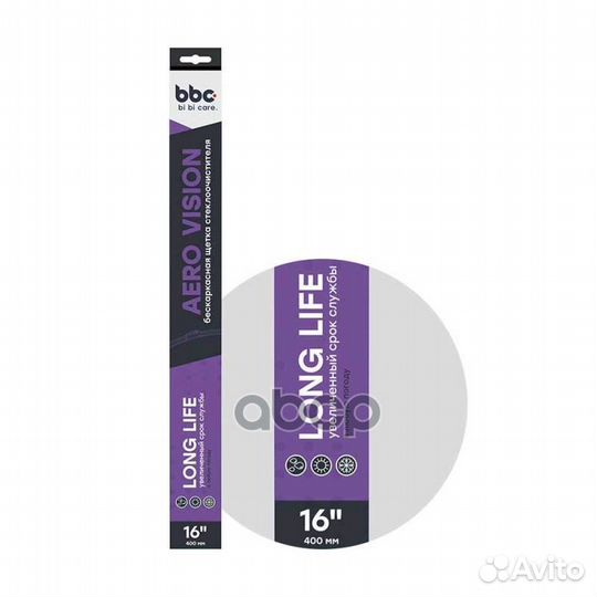 Щетка стеклоочистителя бескаркасная, 400 мм ACU