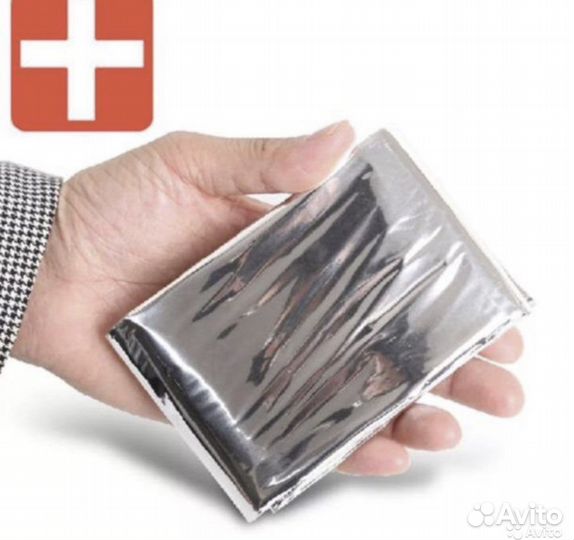 Аварийно-спасательное покрывало термоодеяло 10 шт