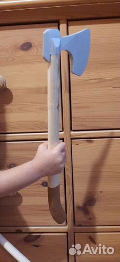 Топор детский деревянный массив сосны, игрушка