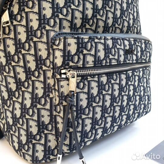 Рюкзак Christian Dior кожа ткань черный новый