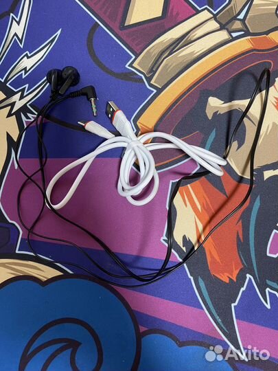 Кабель usb type c Borofone и наушники