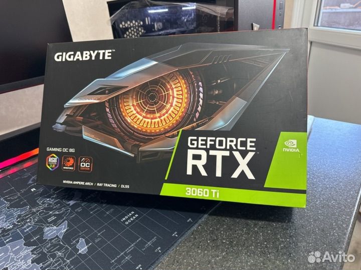 Видеокарта gigabyte RTX 3060Ti samsung память
